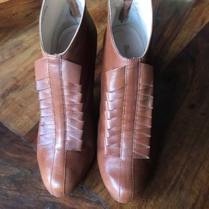 Leather booties